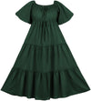 Belle Maxi Chemise Limited Edition Greens